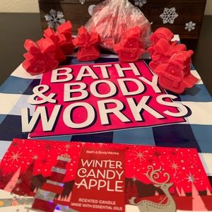 Bath & Body Works Wax Melts~WINTER CANDY APPLE~Christmas Gift Set~